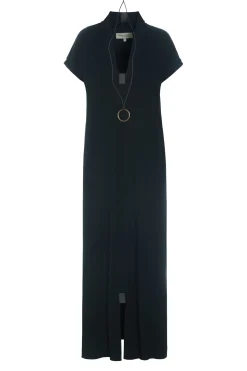 LANGE KLEID V-AUSSCHNITT