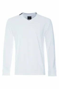 T-SHIRT V-AUSSCHNITT LANGARM
