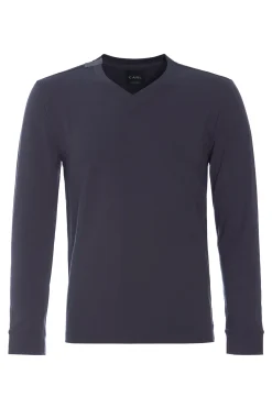 T-SHIRT V-AUSSCHNITT LANGARM